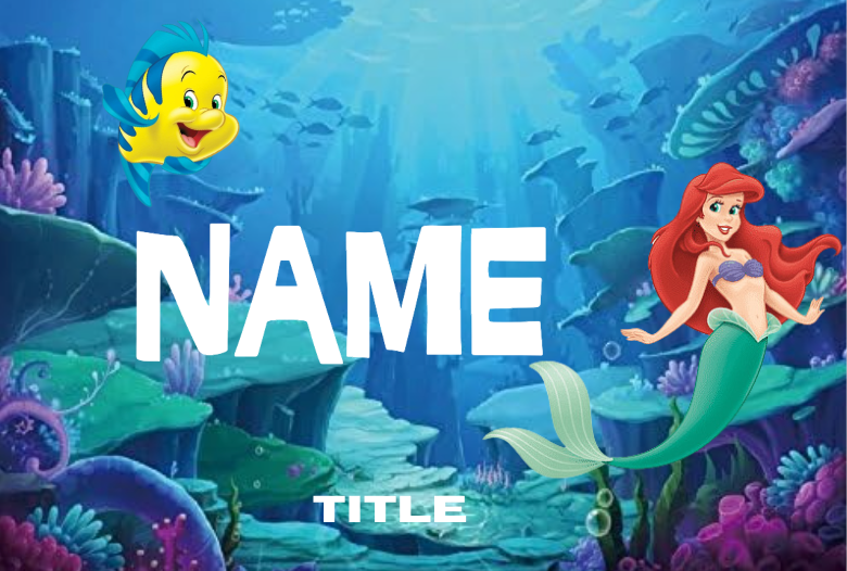 The Little Mermaid Badges