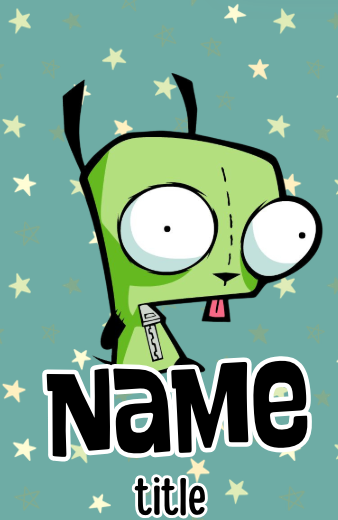 Invader Zim Badges