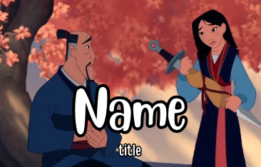 Mulan Badges