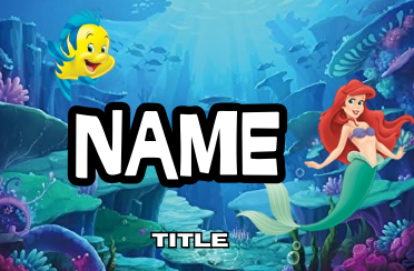 The Little Mermaid Badges