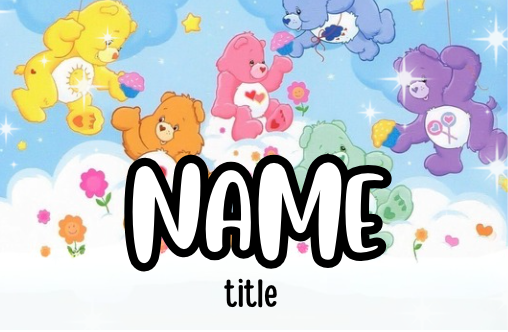 Carebears badge