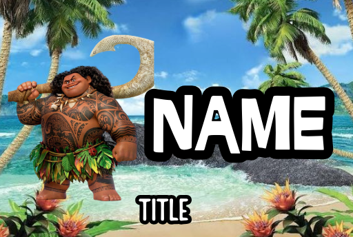 Moana Badges