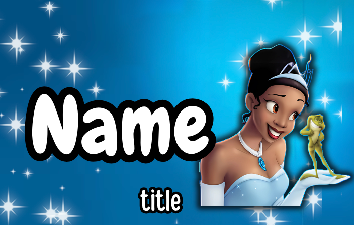 Princess and the Frog Badges