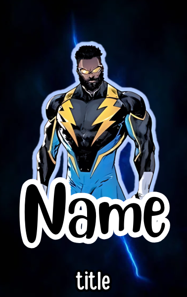 Black Lightning Badges