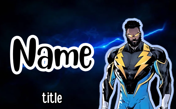 Black Lightning Badges