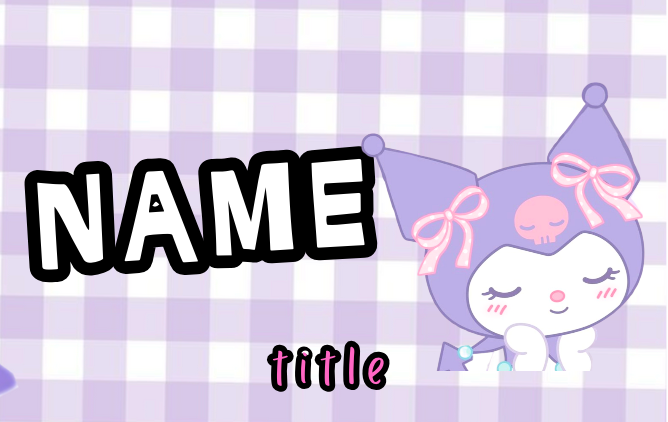 Kuromi Badges
