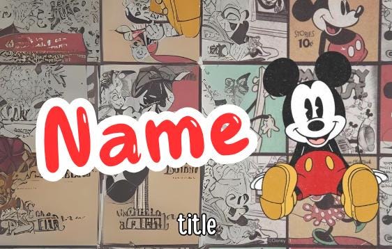 Mickey/Minnie & Friends Badges