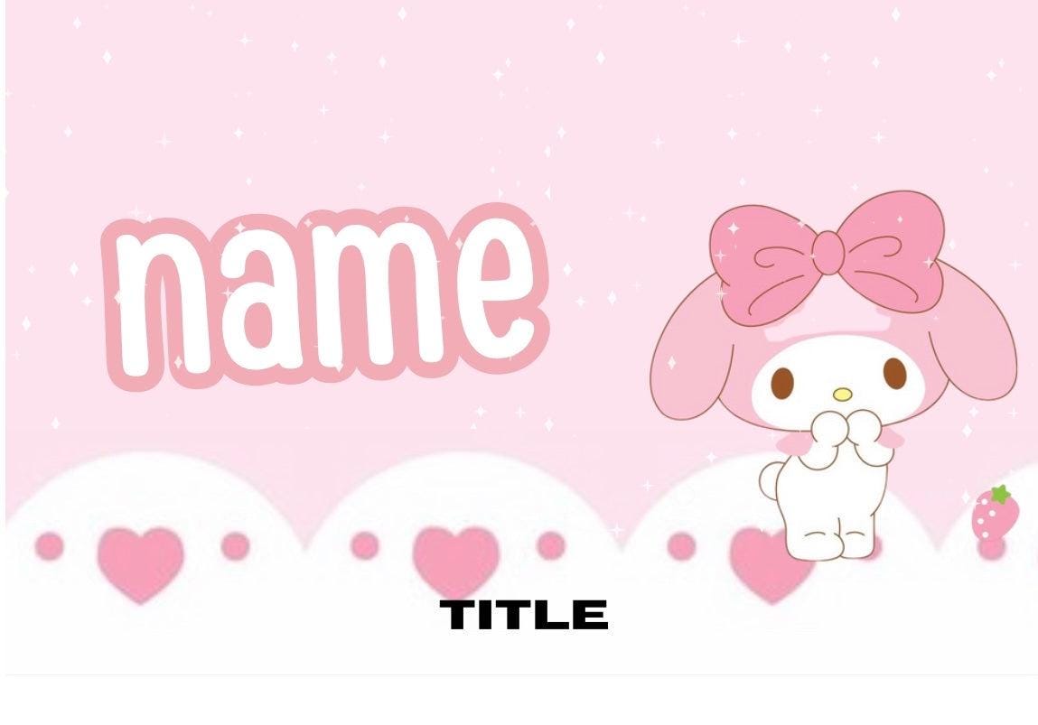 My Melody Badges