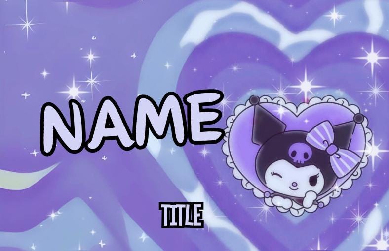 Kuromi Badges