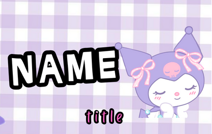 Kuromi Badges