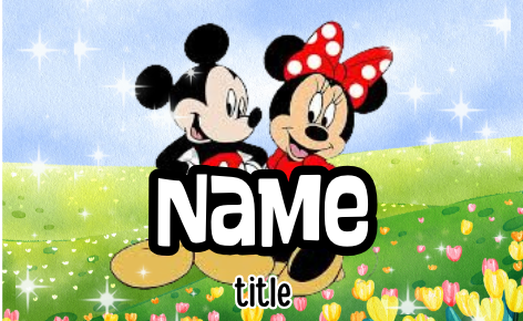 Mickey/Minnie & Friends Badges