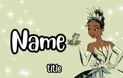 Princess and the Frog Badges