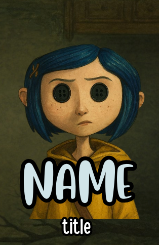 Coraline badges