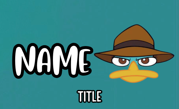 Perry The Platypus badges