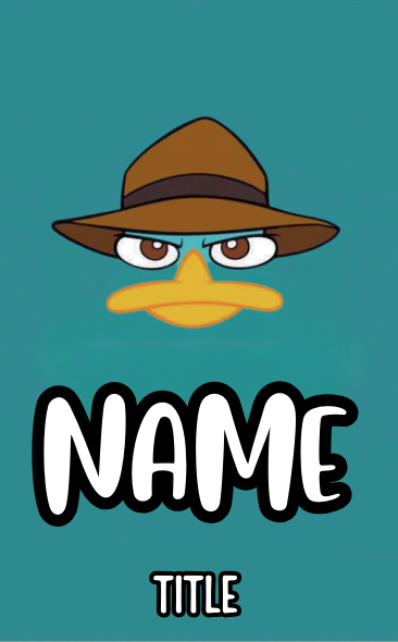 Perry The Platypus badges