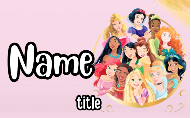 Princesses, Prince and more Badges