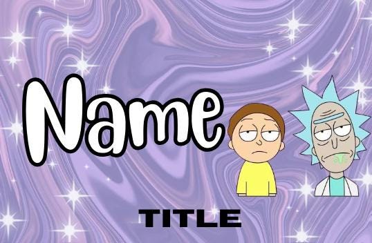 Rick and Morty Badges