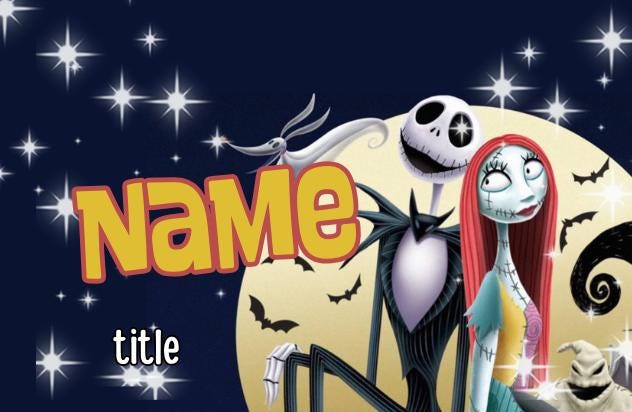 The Nightmare Before Christmas Badges