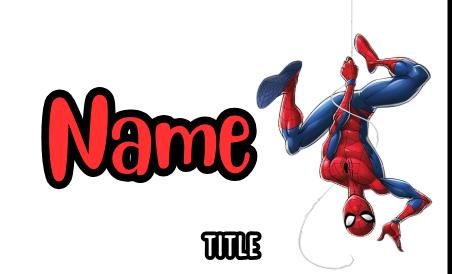 Spiderman Badges